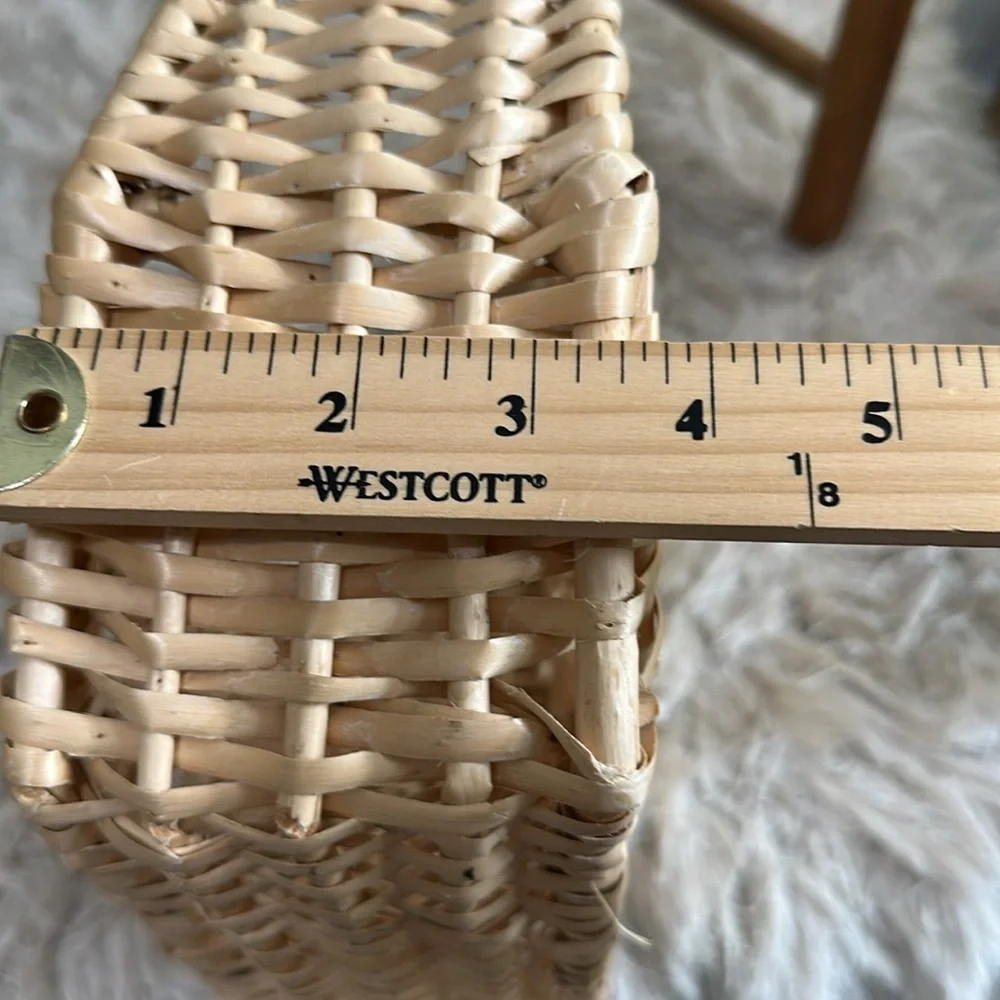 Vintage Woven Lightweight Decorative Wall Basket Boho